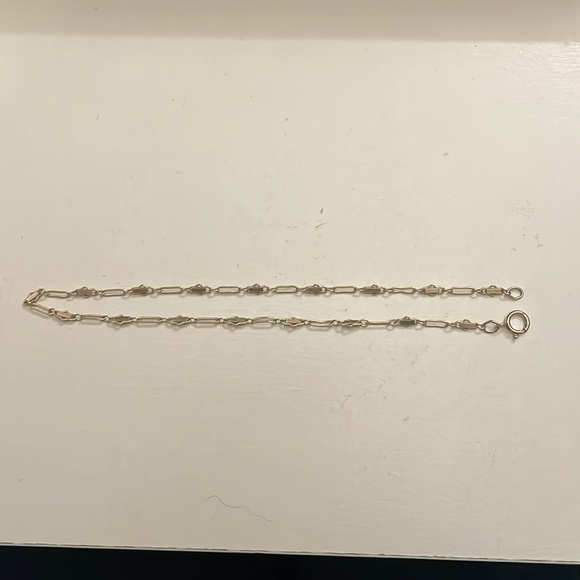 Vintage Sterling link anklet - Picture 3 of 4